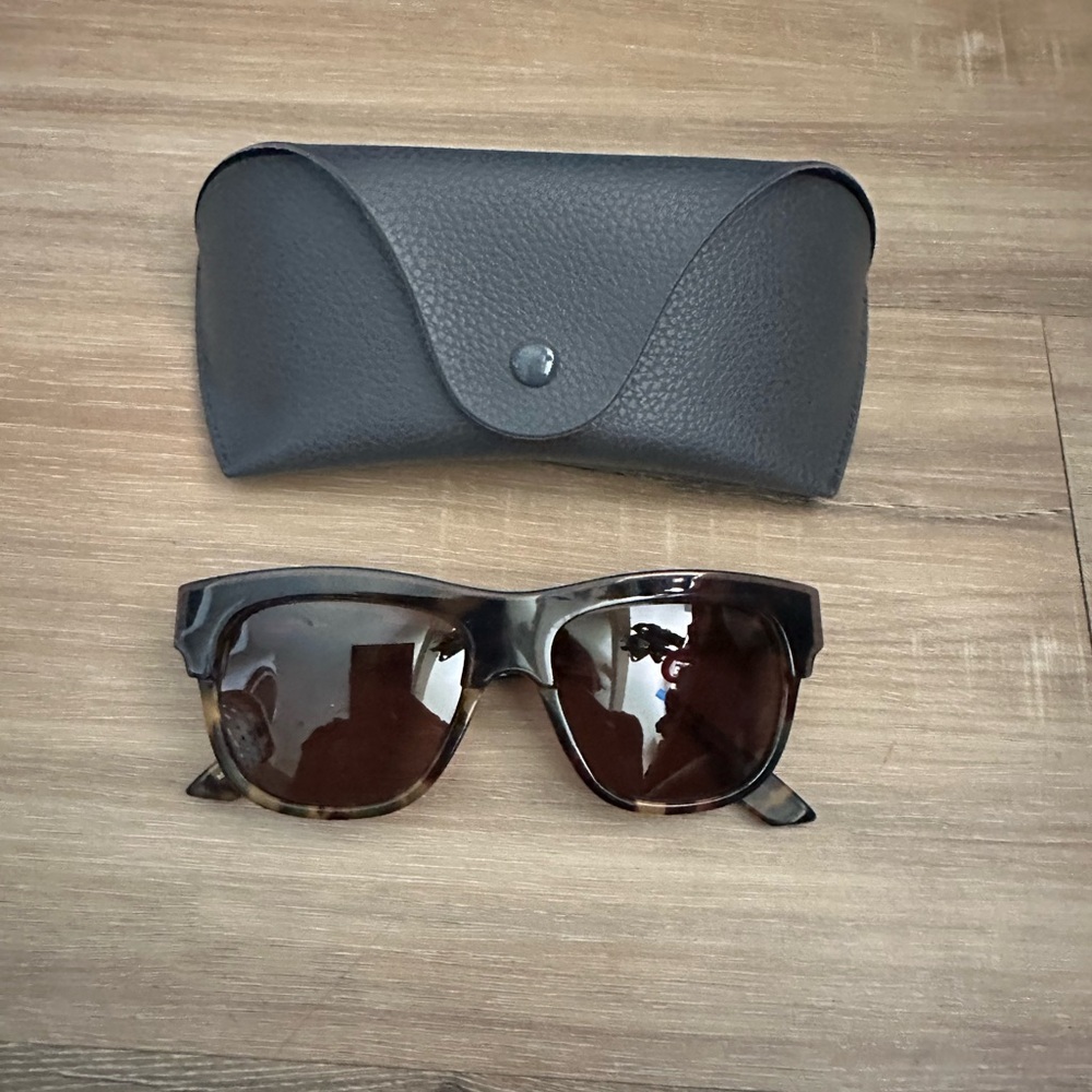 Alexander McQueen Black and Brown Sunglasses